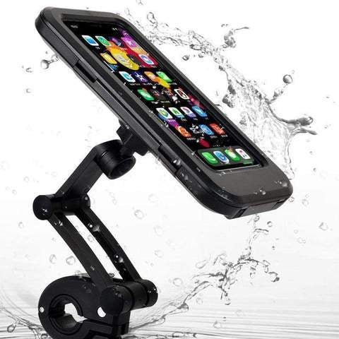 HydroGuard Case | Universel vandtæt telefonholder til cykel eller motorcykel-zarada.dk