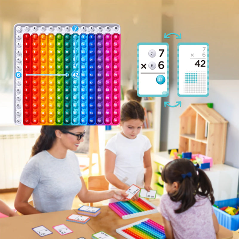 Mathéclat Premium Læringskort | Innovative Matematik Læringskort og Pop Fidget Diagrammer til Effektiv Læring og Stressfri Øvelse-zarada.dk