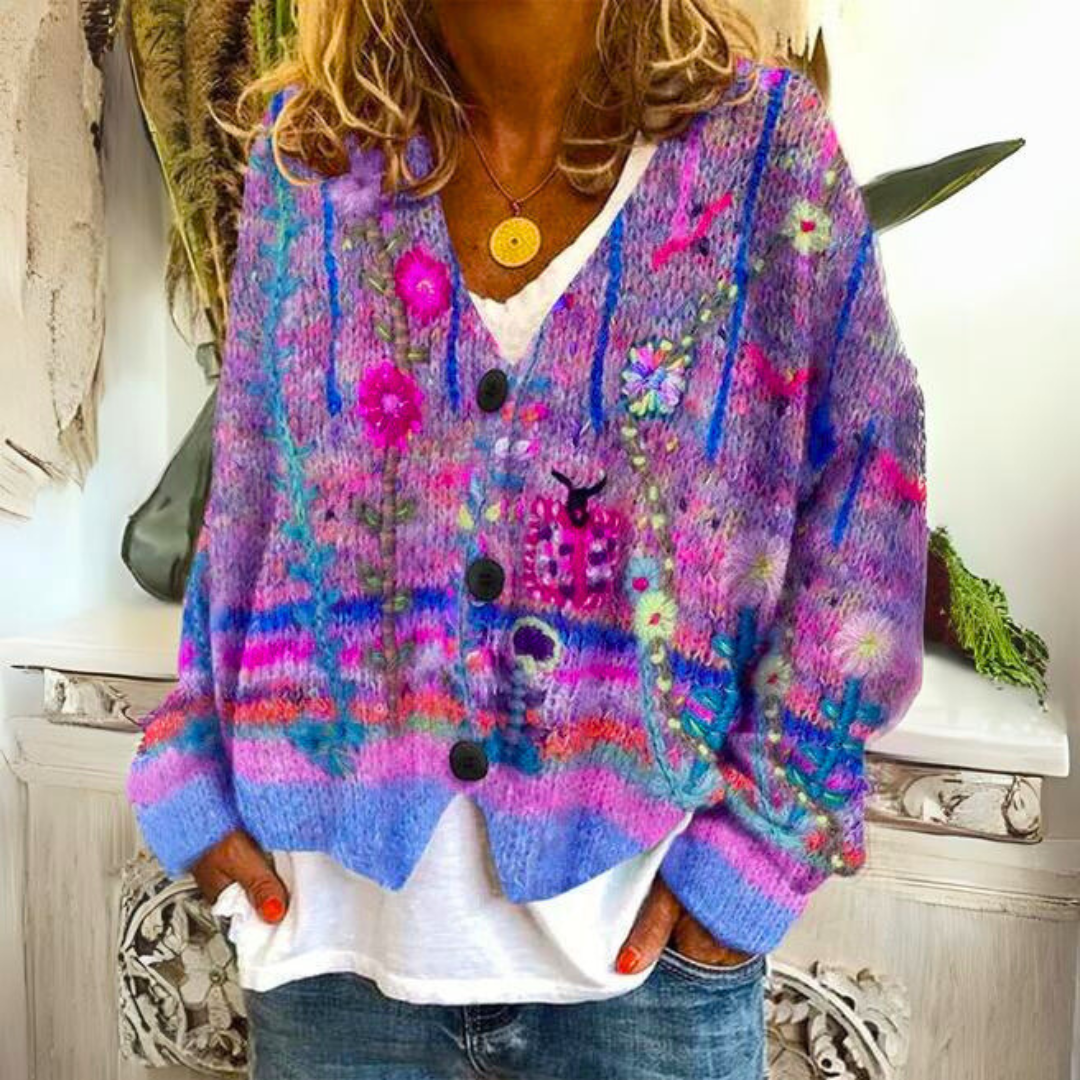 Marie Kvinde Mohair Cardigan – Luksuriøs & Blød Sweater med Elegant og Komfortabel Stil