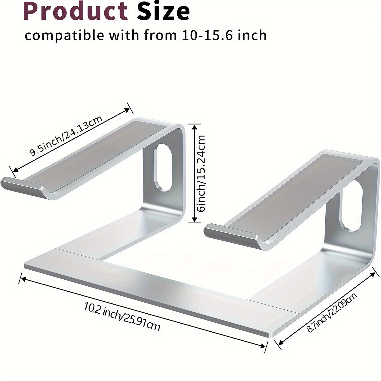 Aluminium Laptopstandaard – Ergonomisk og Ventilerende