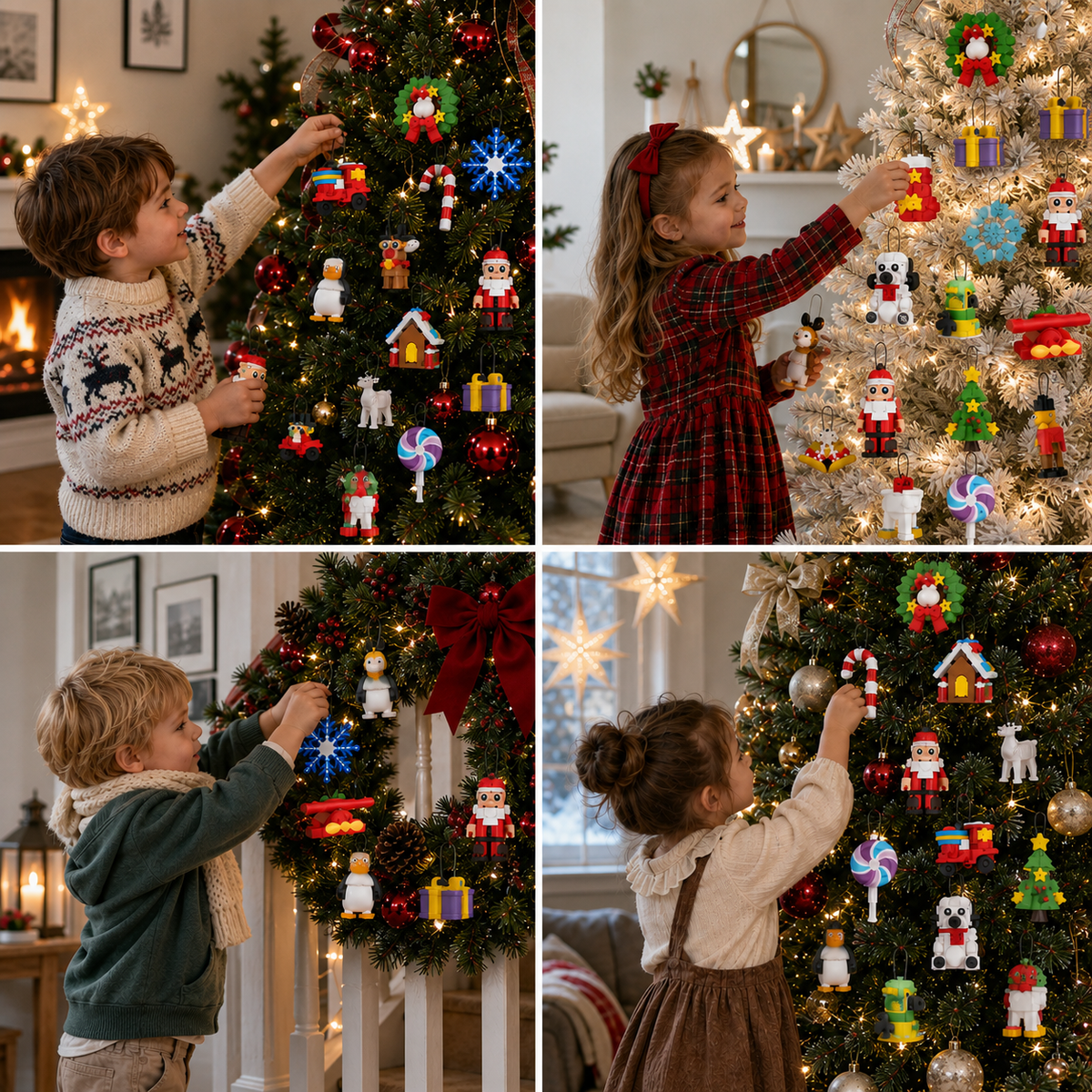 Adventskalender med byggklossar och juldekorationer 2026 – 24 dagar fyllda med julöverraskningar