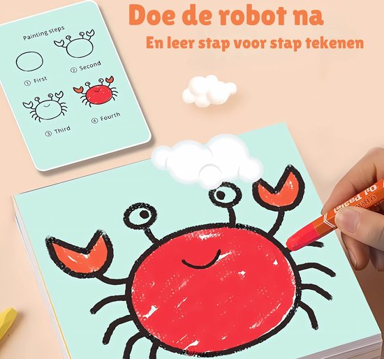 DrawMaster | Forbedrer et barns tegnefærdigheder | Uddannelseslegetøj inkl. 100 tegnekort-zarada.dk