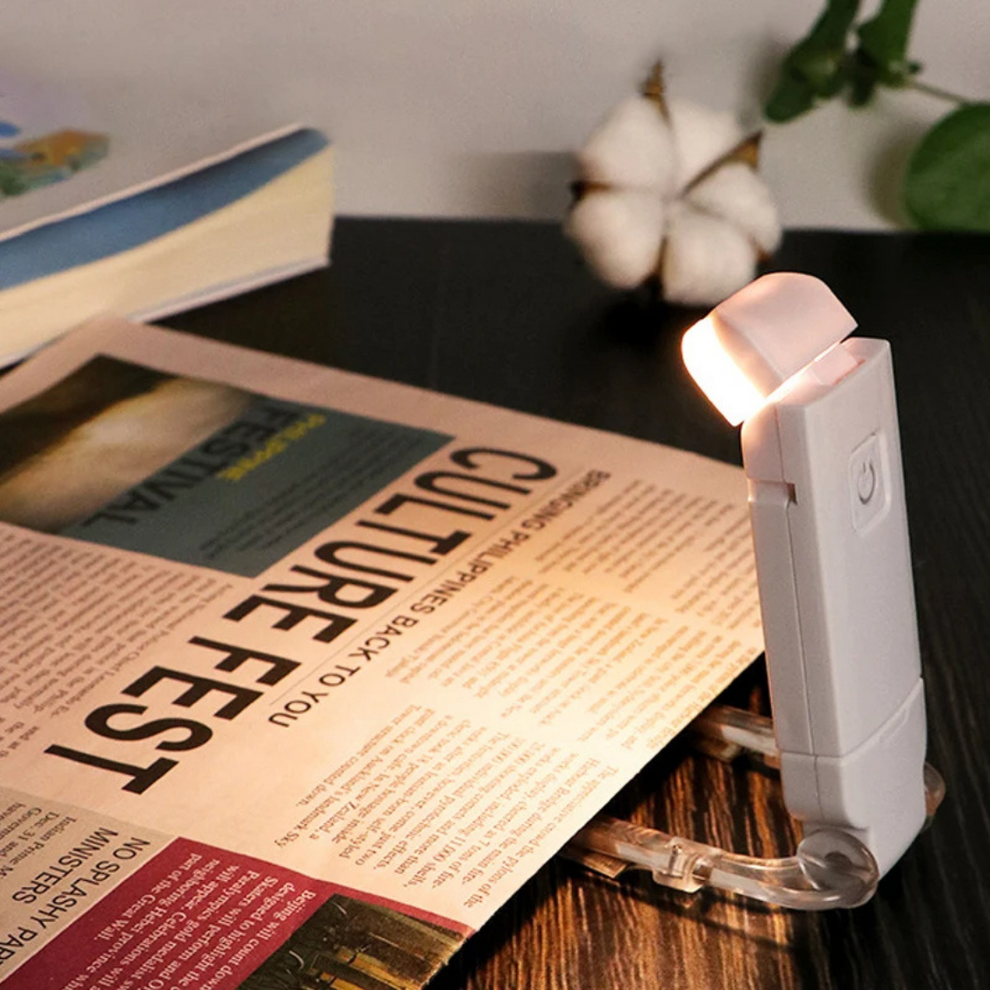 ReadingLight – USB genopladeligt Klip-på læselys med justerbar lysstyrke