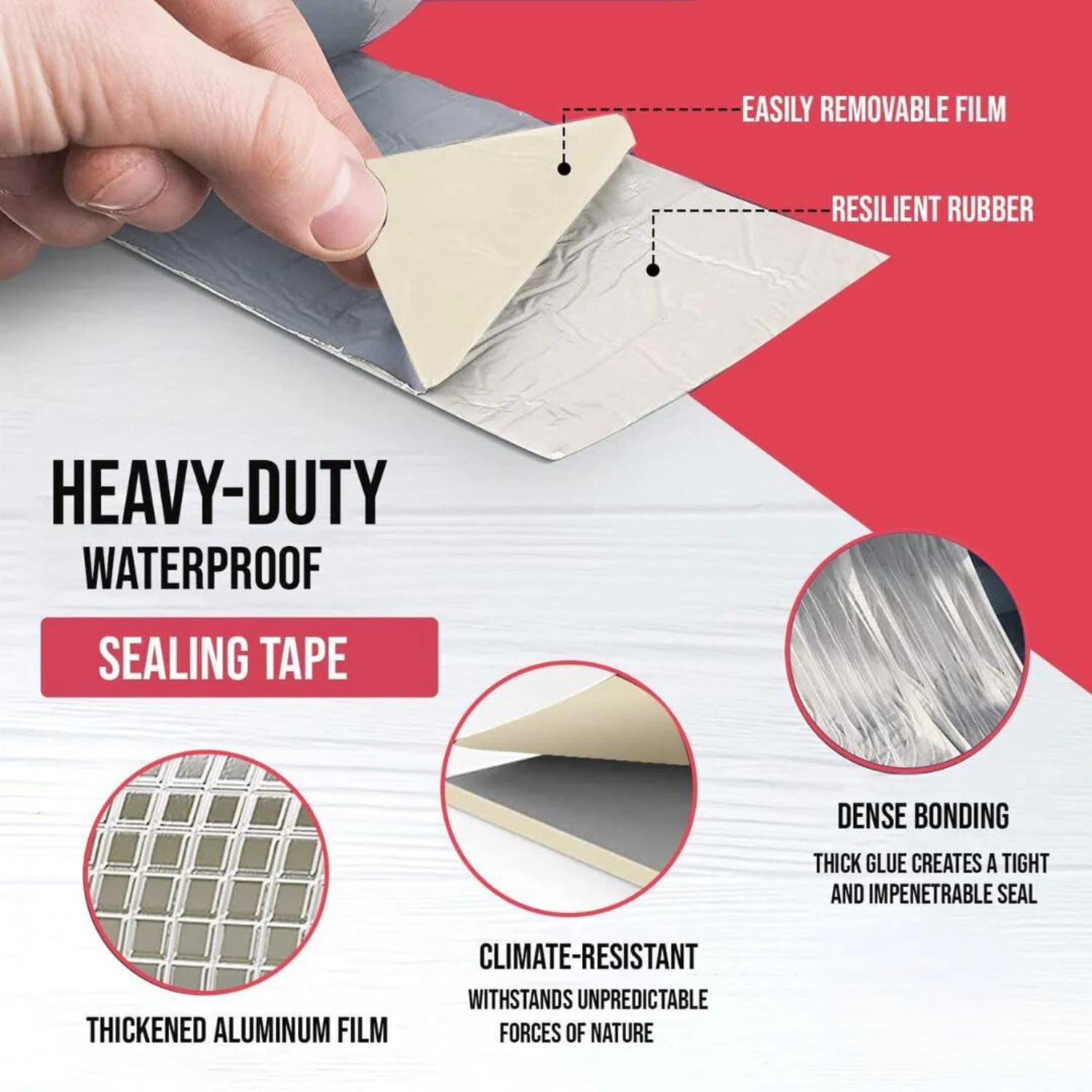 HeatGuard | Vandtæt Aluminium Tape-zarada.dk