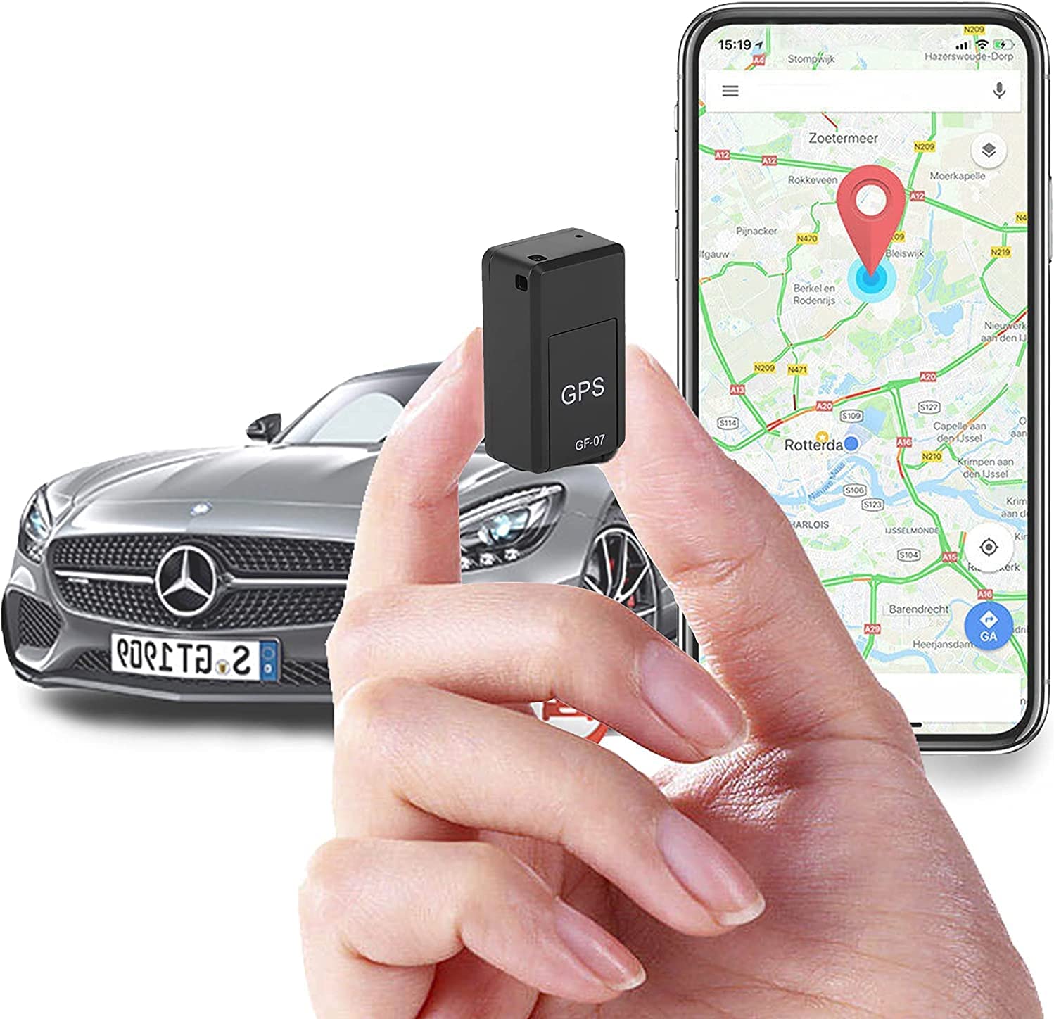 AutoSafe Mini GPS Tracker – Real-Time Lokation Uden Abonnement