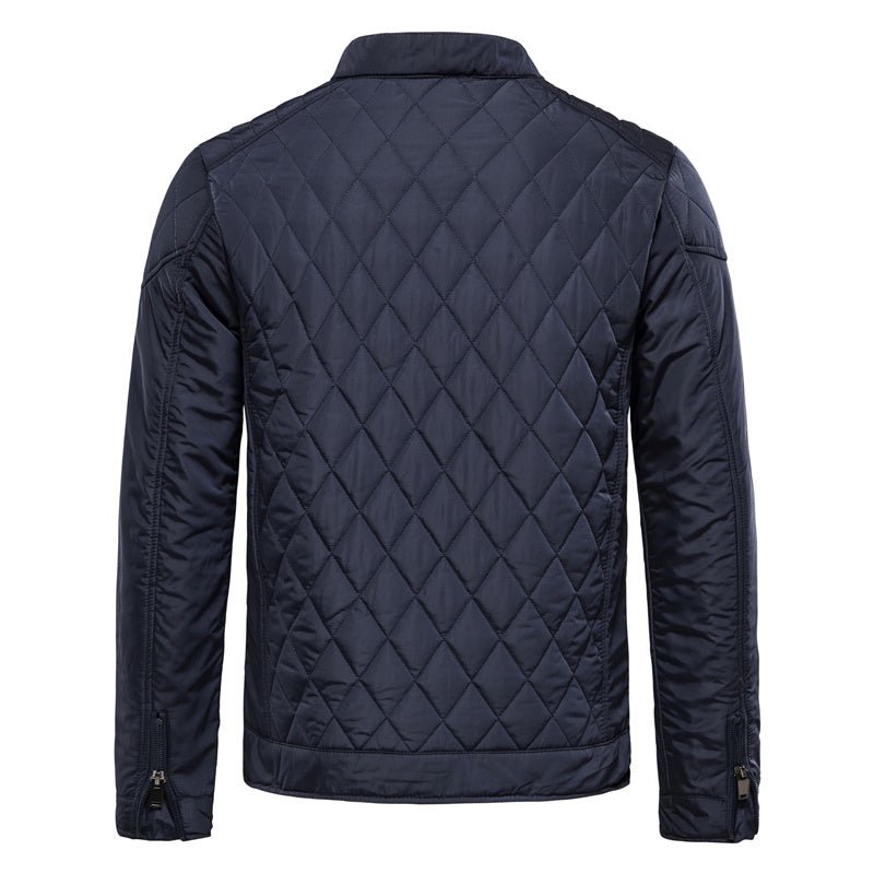 Emman Quiltet Jakke Navy Blå – Let og Elegant til Mænd