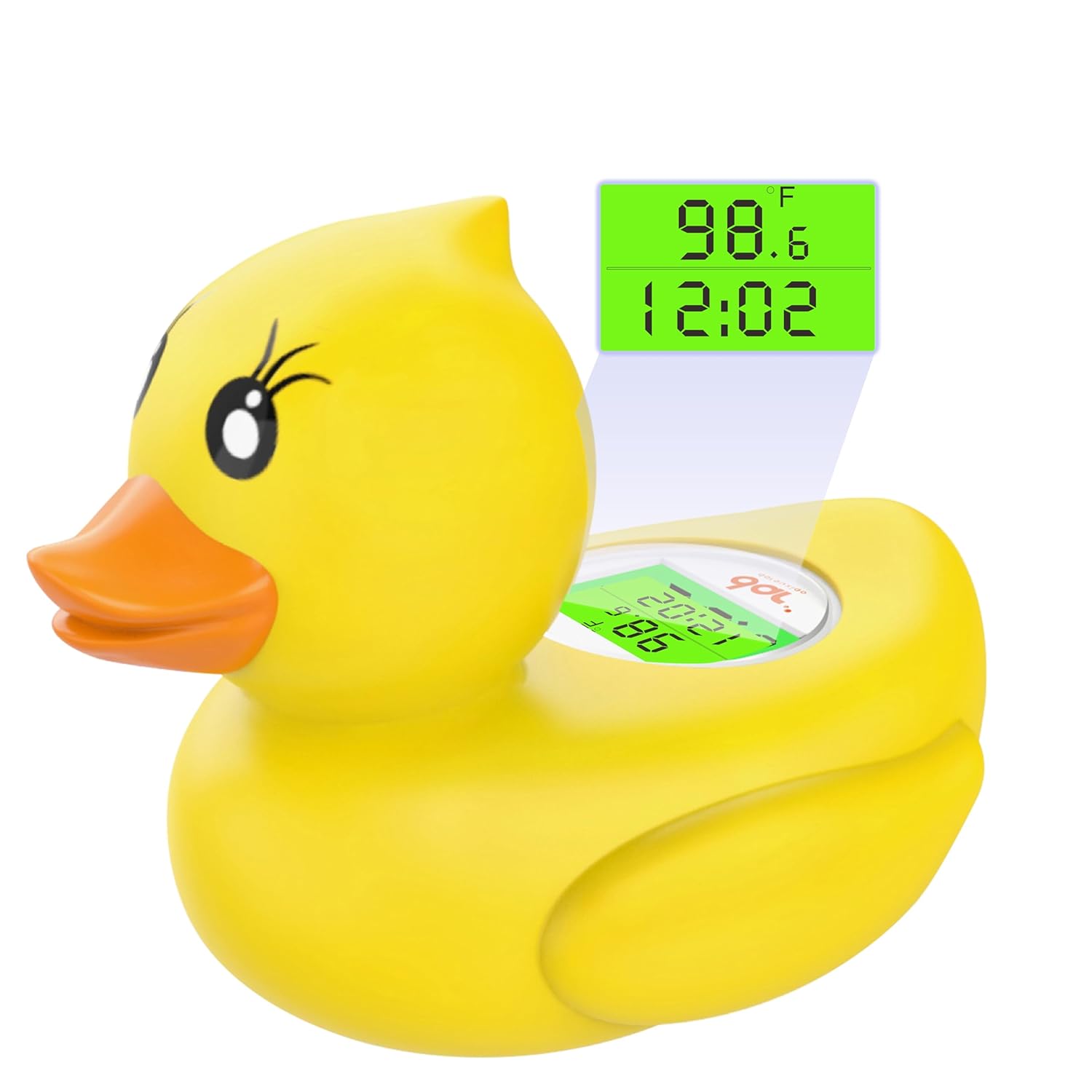 AquaVeilig Baby Badetermometer – Digitalt Display med 3 Farver og Temperaturadvarsel