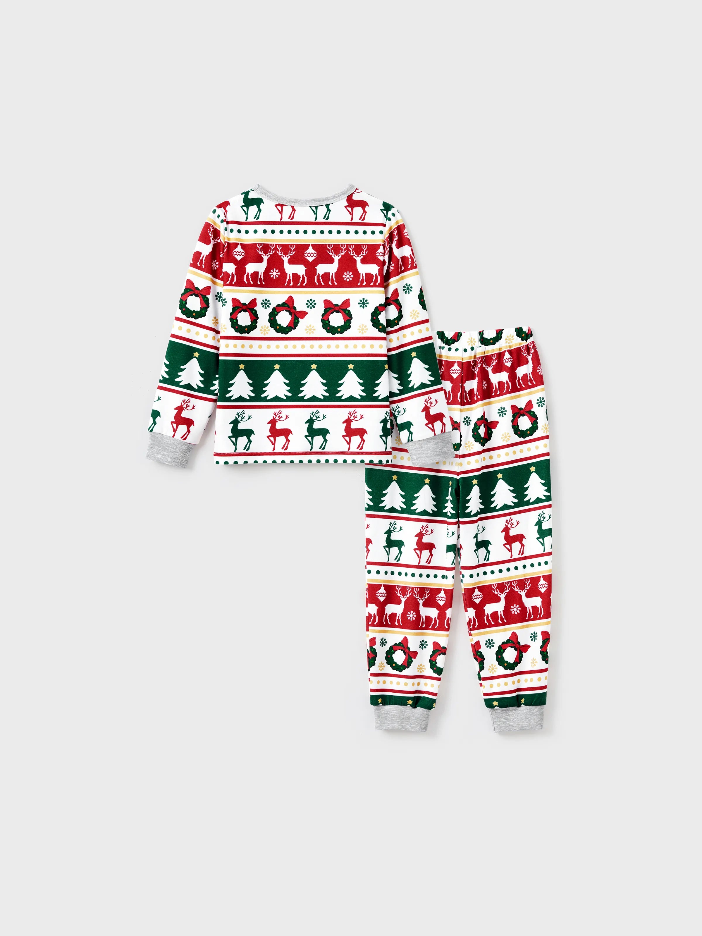 ReindeerJams | Familievenlige julepyjamas med rensdyr- og juletræsmønster samt ColorBlock-sokker