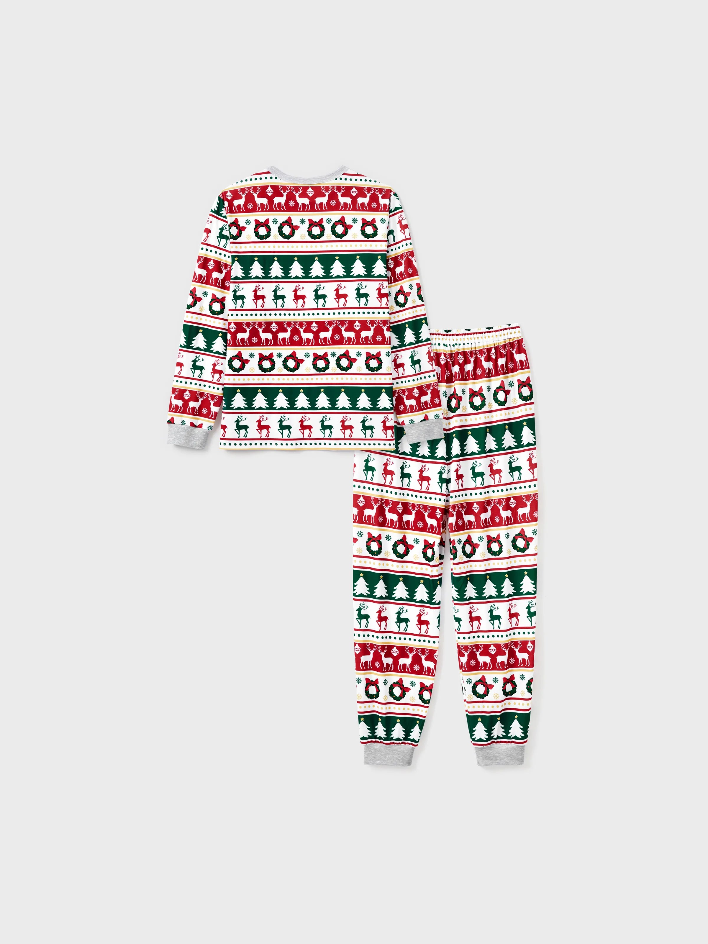 ReindeerJams | Familievenlige julepyjamas med rensdyr- og juletræsmønster samt ColorBlock-sokker