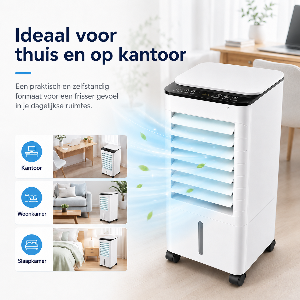 Bærbar Rammeløs Aircooler til Hjem & Kontor