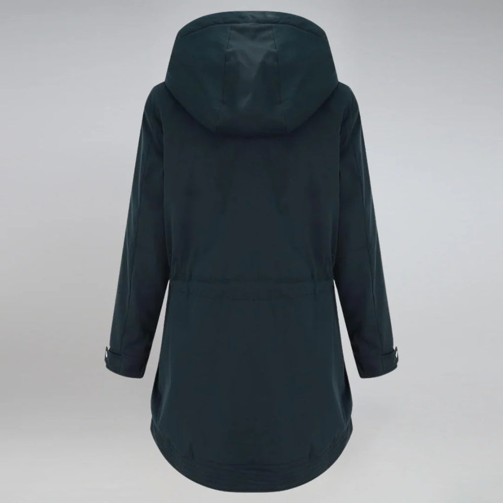 ArcticChic Dameparka – Vandafvisende Vinterjakke med Justerbar Talje og Varm For