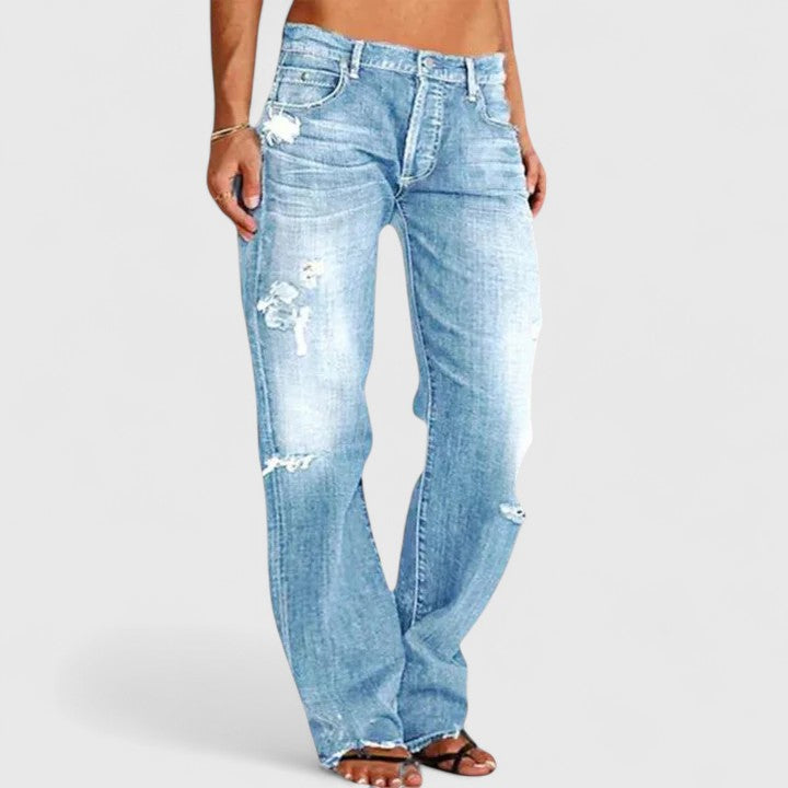 Denim Relaxed Fit Chic Denim Jeans – Åndbart Stof & Let Følelse