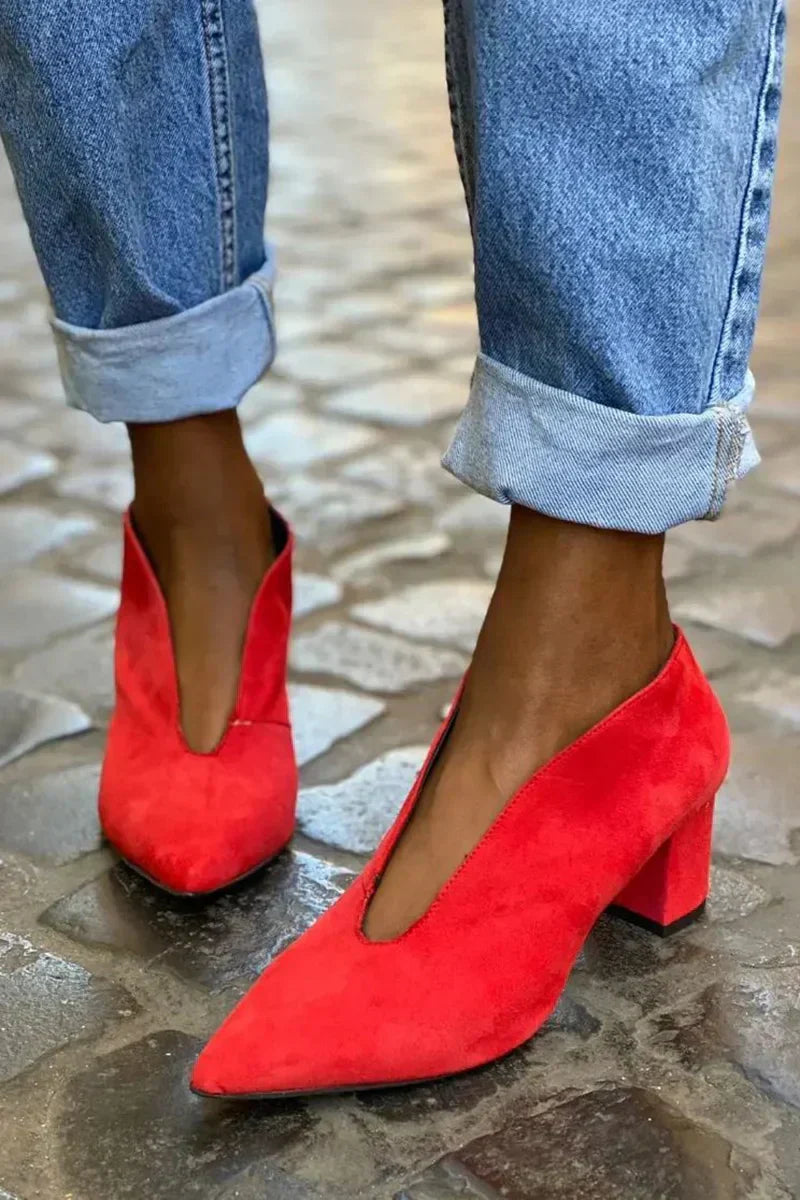 ELEGANTE BLOCK HÆLE PUMPS
