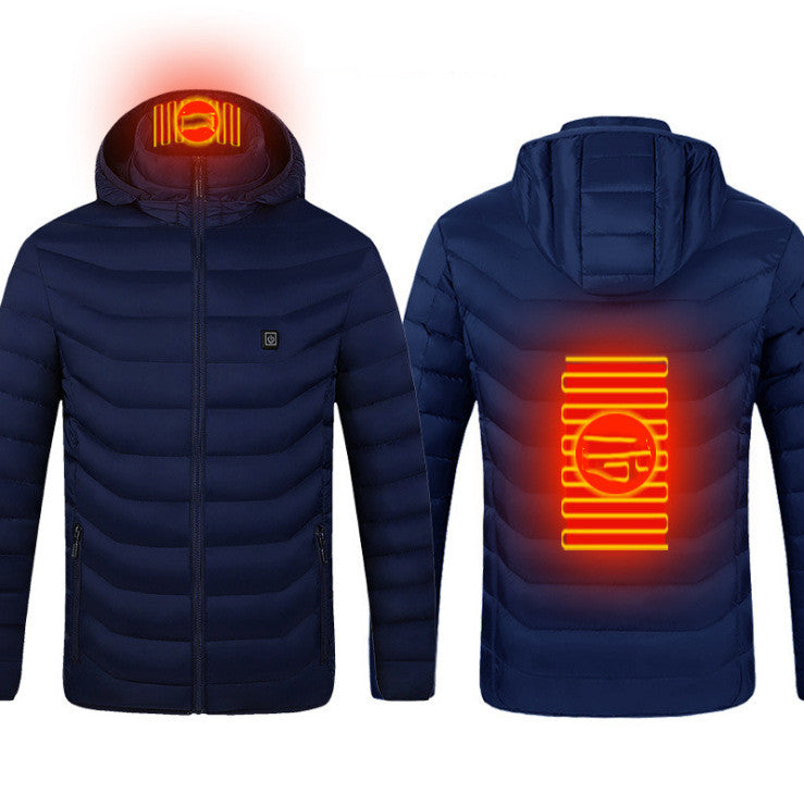 Axel Herre Vinter Varmejakke – Vandtæt Softshell med Hætte & Indbygget Varme