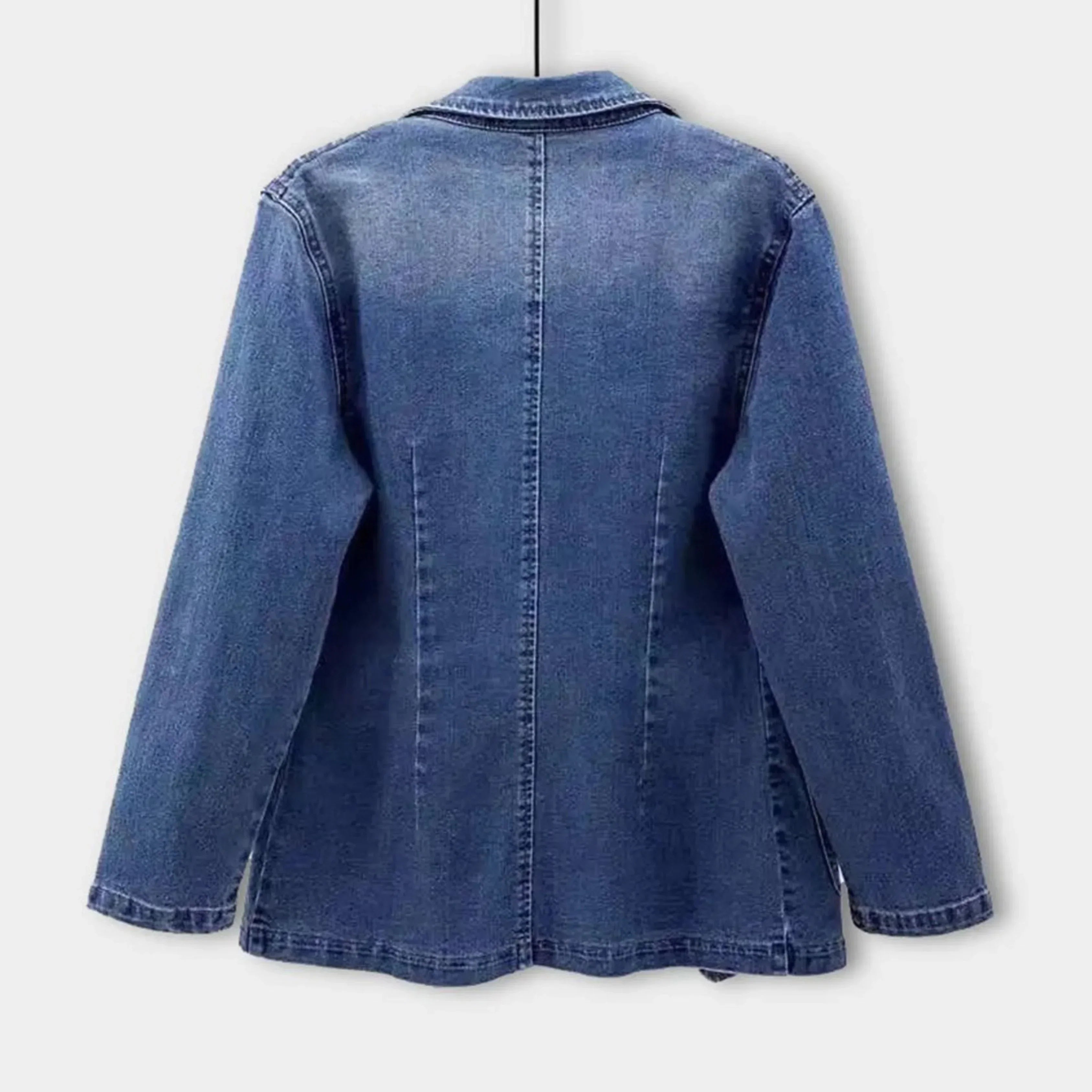 Magdalena Kvinders Blazer – Moderne Elegant & Alsidig Denim Blazer til Alle Anledninger