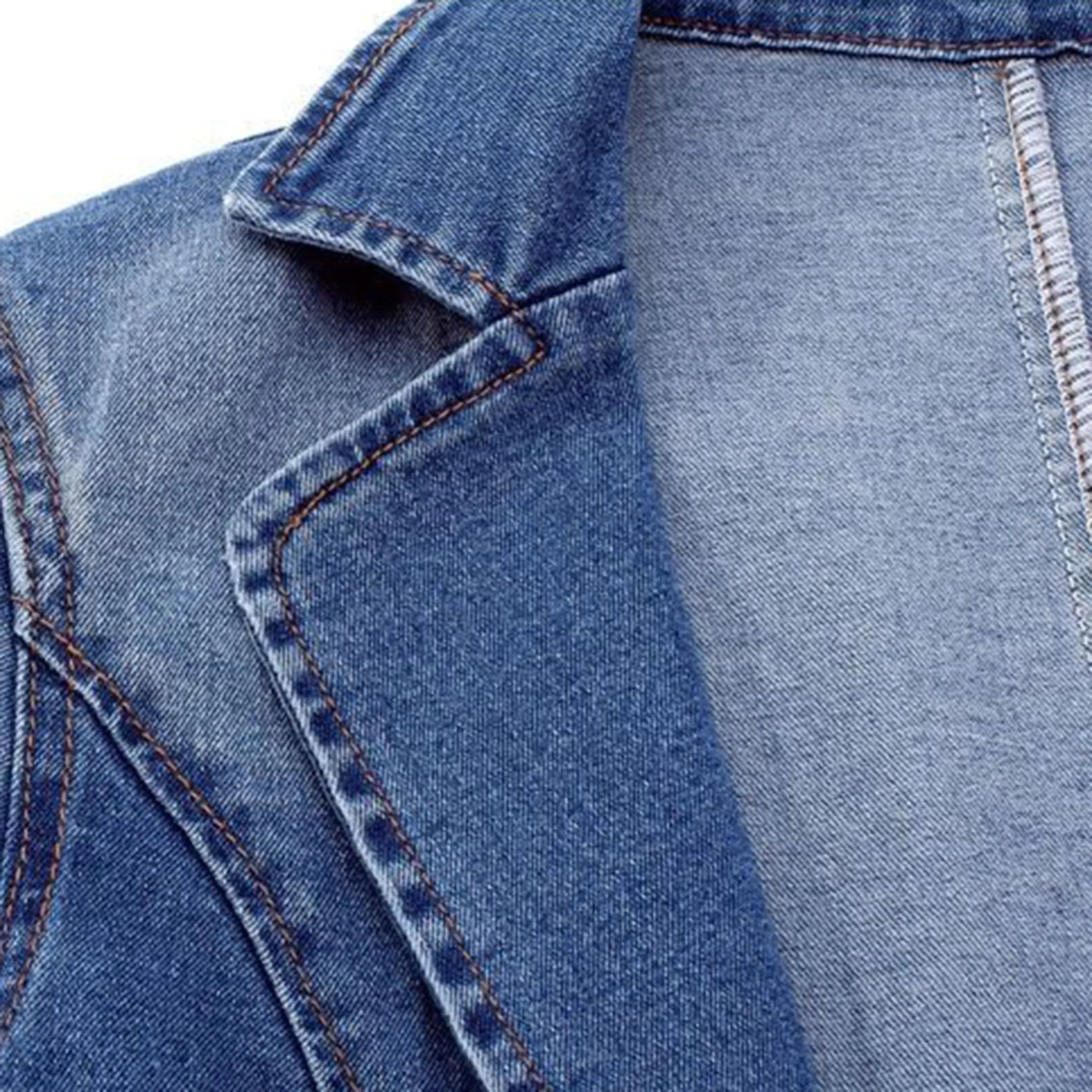 Magdalena Kvinders Blazer – Moderne Elegant & Alsidig Denim Blazer til Alle Anledninger
