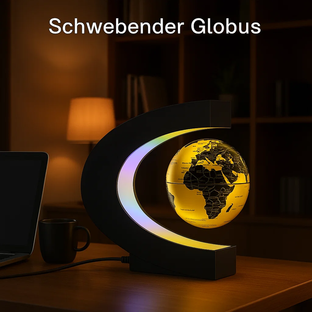 AstroGlobe LED Verdensbold – Svævende Globe Lampe med Magnetisk Ophæng