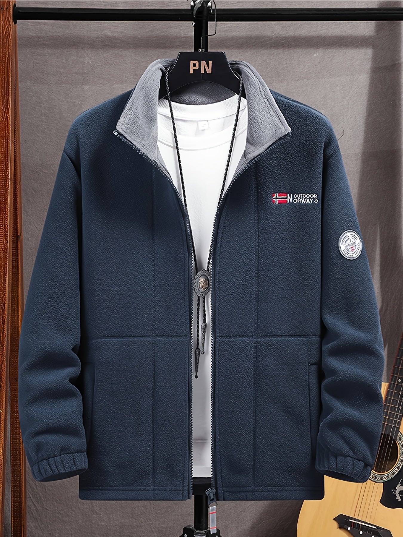 Julius Veste Polaire Outdoor Mand – Blød, Varm & Let med Beskyttende Krave