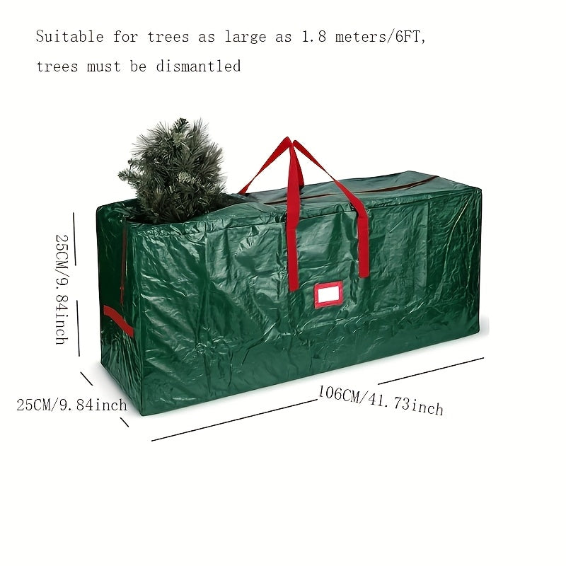 Stor Opbevaringspose til Kunstige Juletræer – Vandtæt og Holdbart Polyester Model TreeTote
