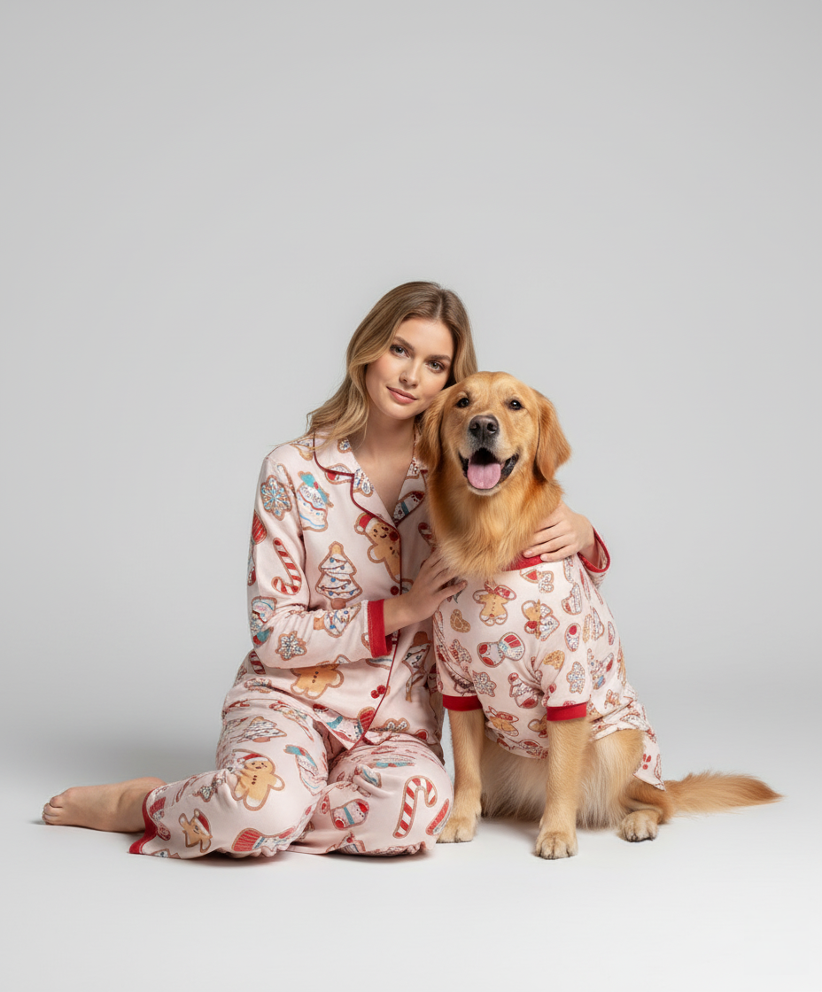 MamaPaws | Matchende Mama og Hund Pyjamasæt