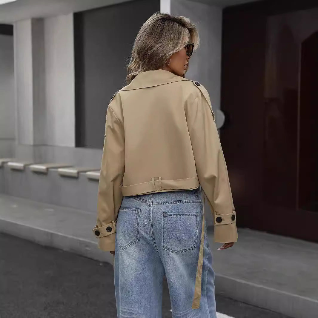 Selah Trench Court Femme – Chic Frakke med Bælte i Taljen & Elegant Midt-Sæson Snit