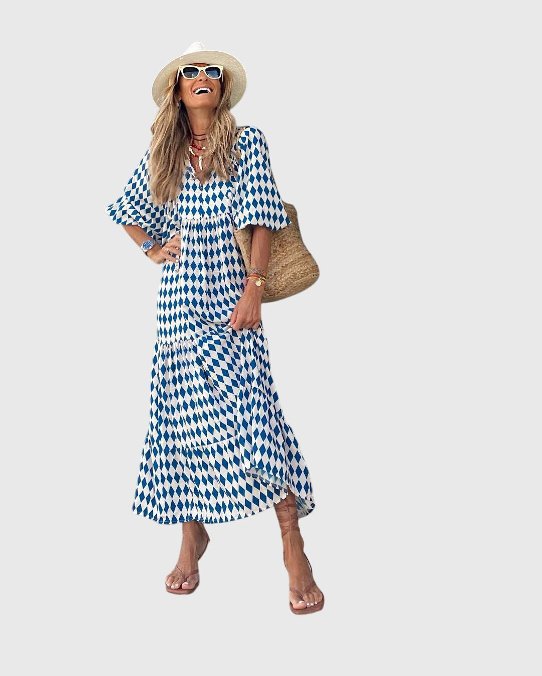 Boho Maxi Kjole – Åndbart Stof & Let Følelse