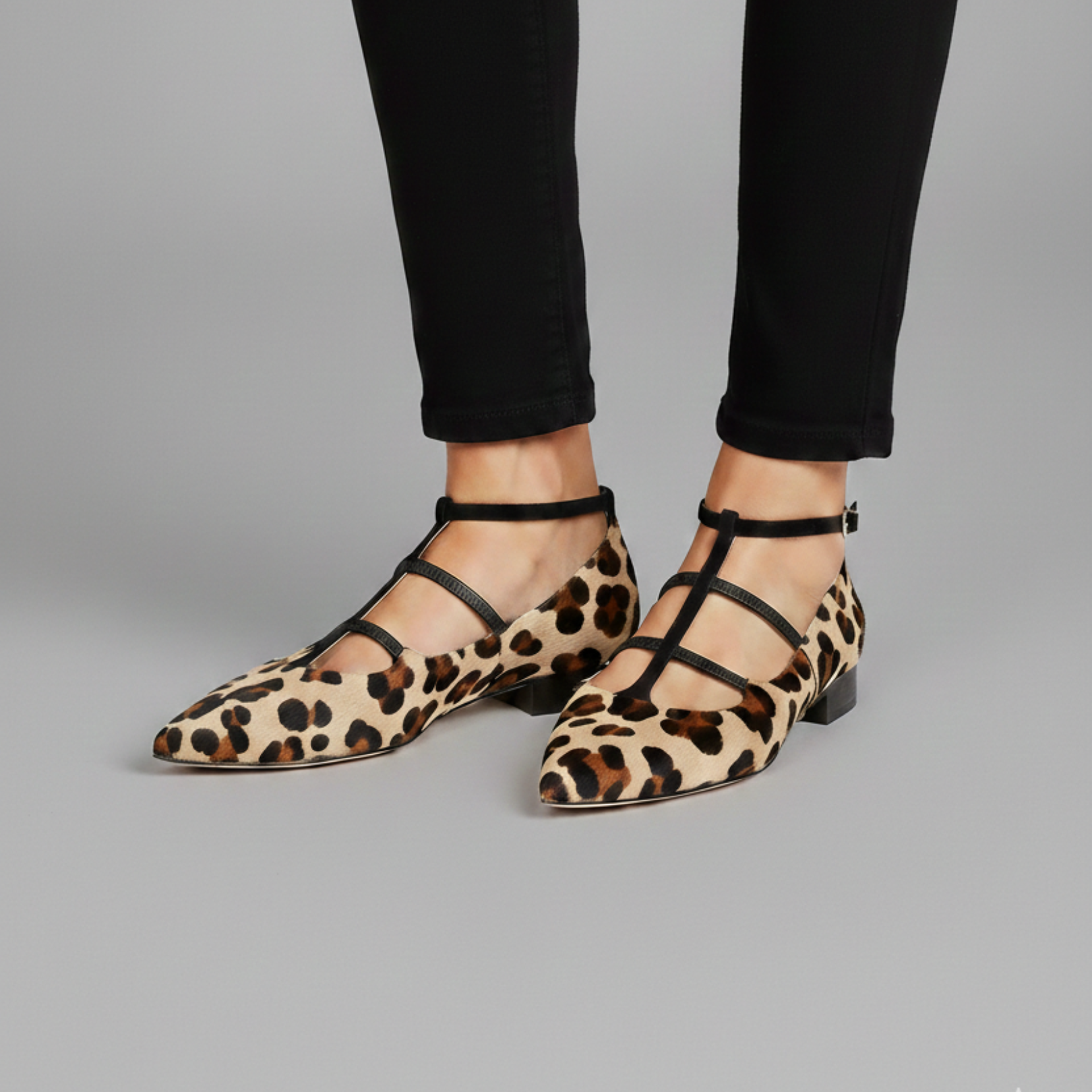 Leopardrem Sandaler | Elegant Leopard stil
