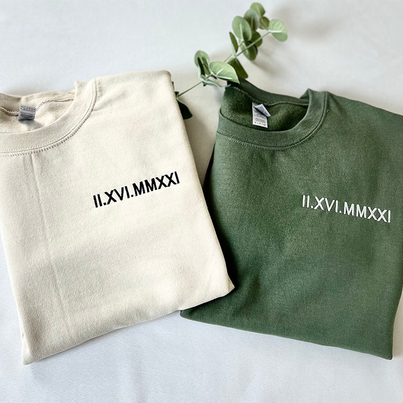 DateWear | Tilpassede Sweatshirts med Relaxed Fit og Dato Personalisering