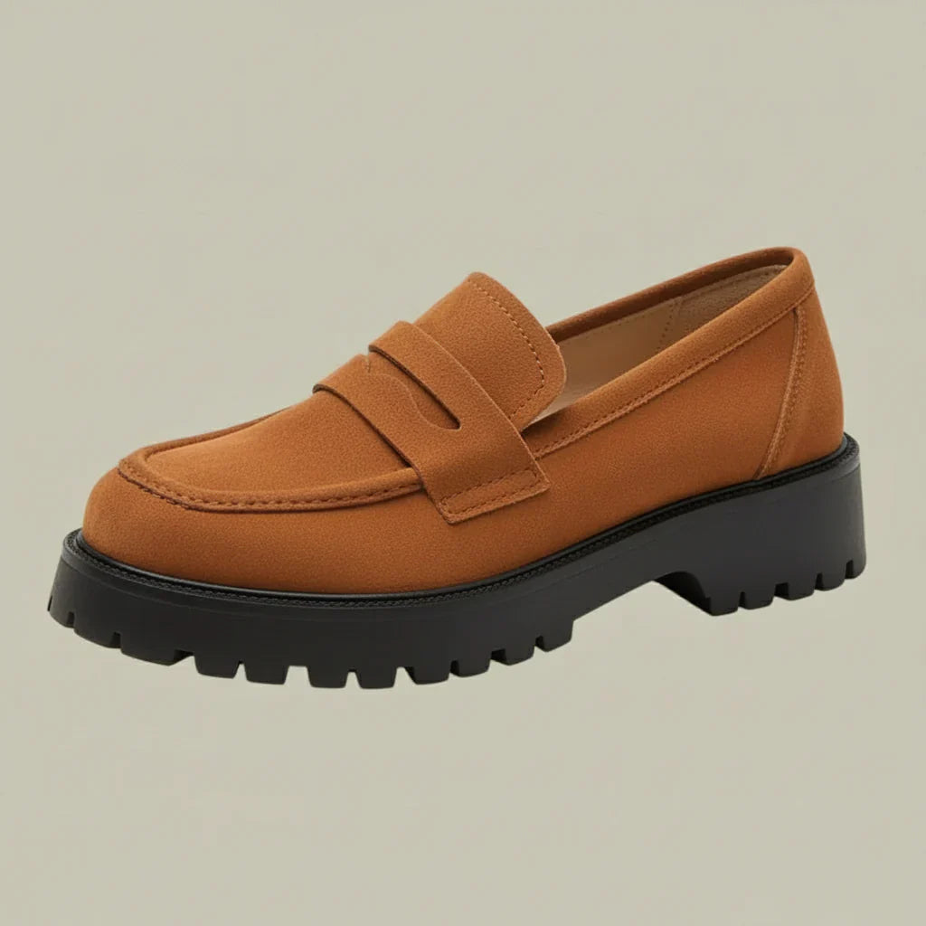 Kvinders Klassiske Chunky Loafers – Slip-On Komfort til Daglig Elegance