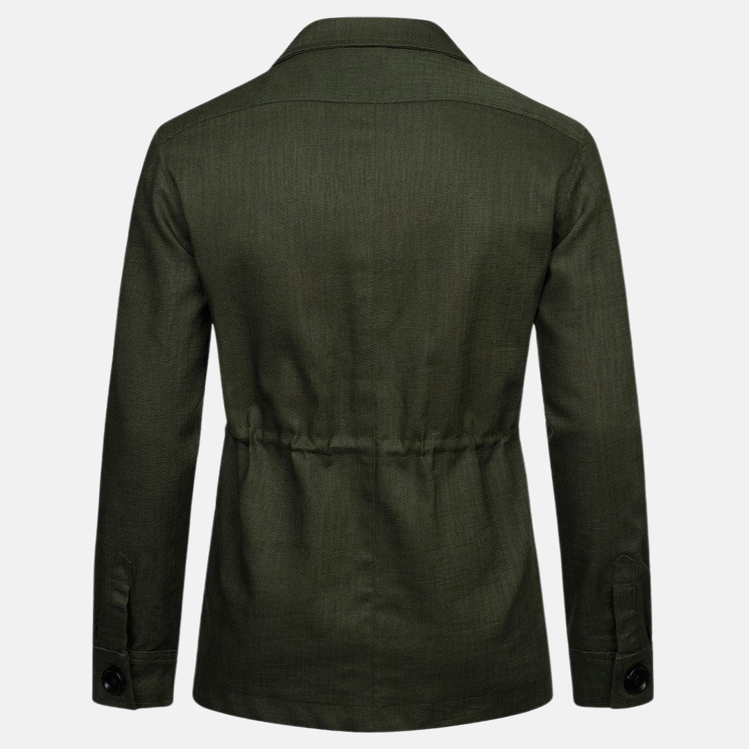 Vince Elegant Herrejakke – Klassisk Stil med Flere Lommer & Knaplukning