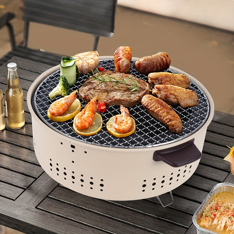 Indendørs Grill Røgfri – Elektrisk Grillplade med Fedtafgang og 2000W Effekt