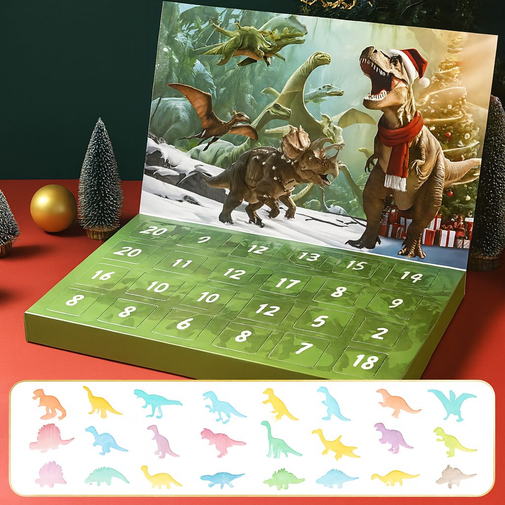 Dinosaur Advent Calendar – 24 Dinosaur Figures for Kids