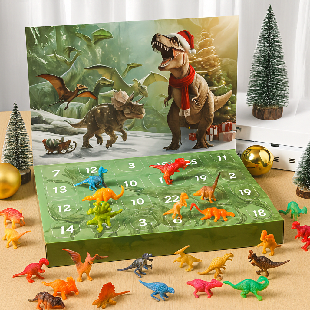 Dinosaur Advent Calendar – 24 Dinosaur Figures for Kids