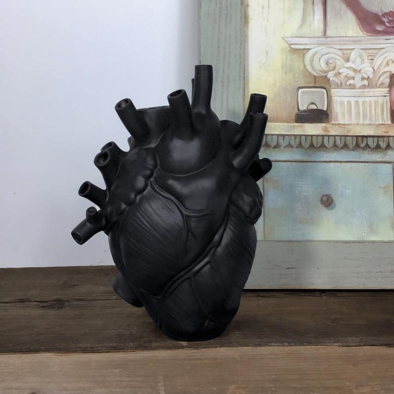 Anatomisk Hjerteformet Vase til Indretning Dekorativ Udsmykning