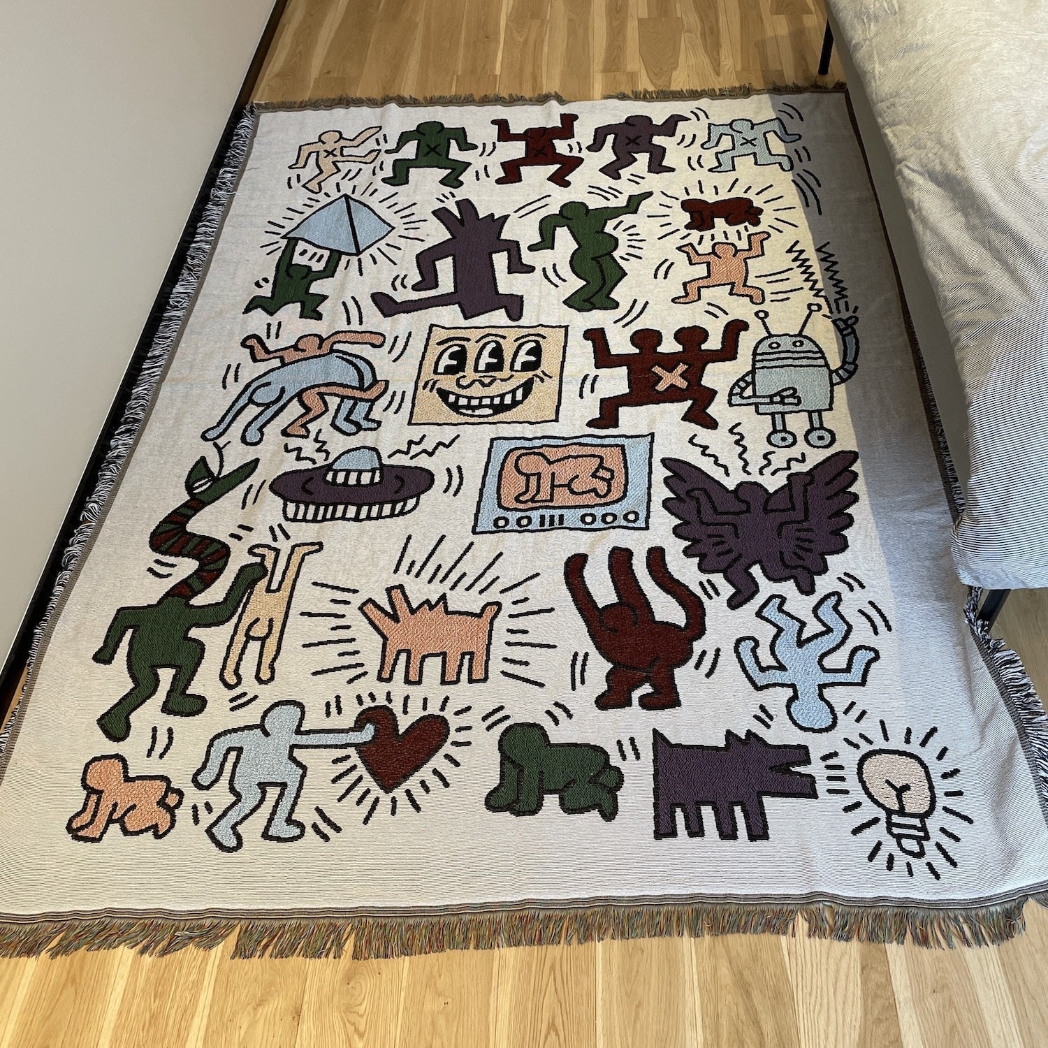 Animeret Kastetæppe med Puslespil Design