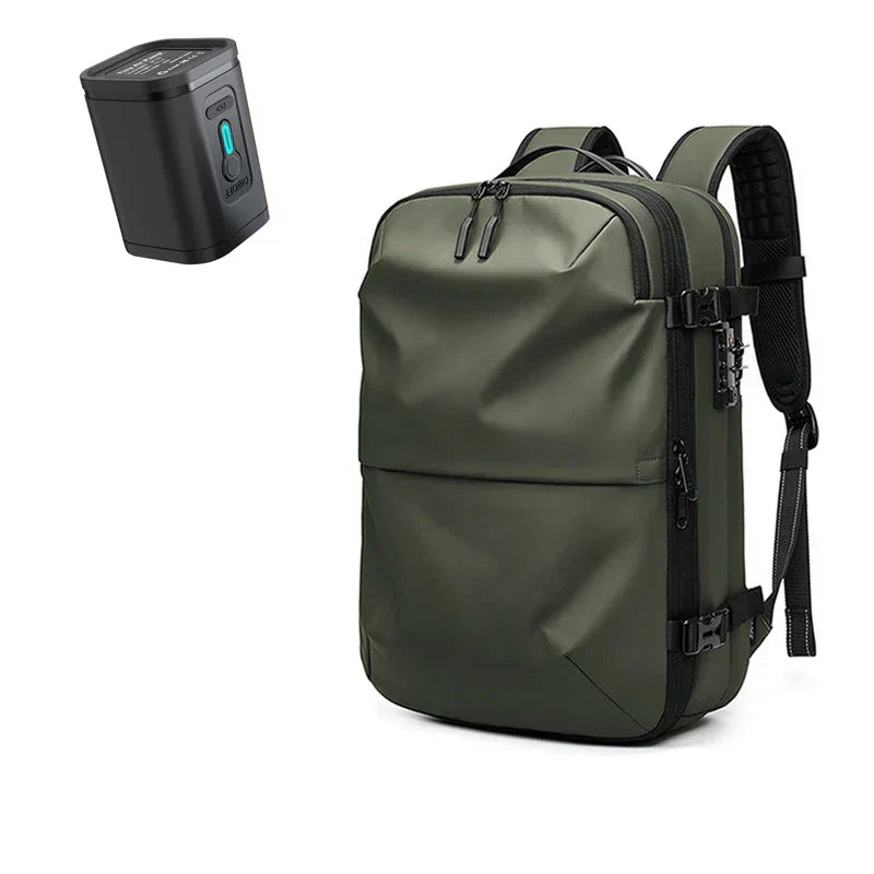 Anti-tyveri Vacuum Komprimering Rygsæk - 60L Udvidelig Airback Rygsæk med Åndbart Design