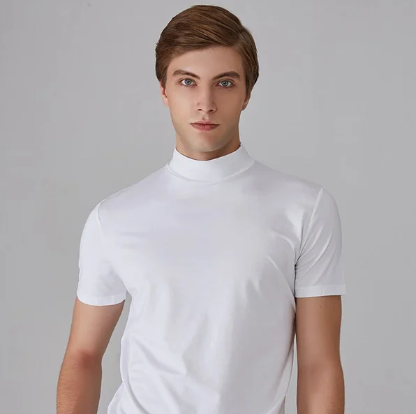 Anti-sved T-shirt med høj hals til mænd