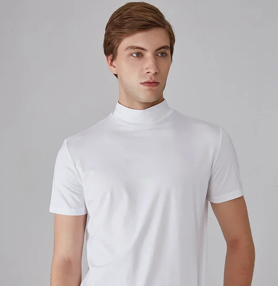 Anti-sved T-shirt med høj hals til mænd
