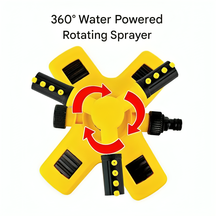 AquaFlow 360 Roterende Havevander – Effektiv Vandbesparende Irrigation