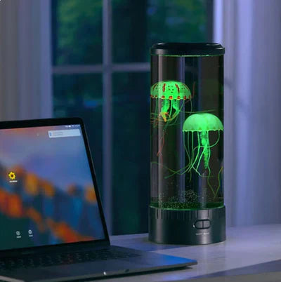 AquaLume – LED Manet Lava Lampe med Farveskift