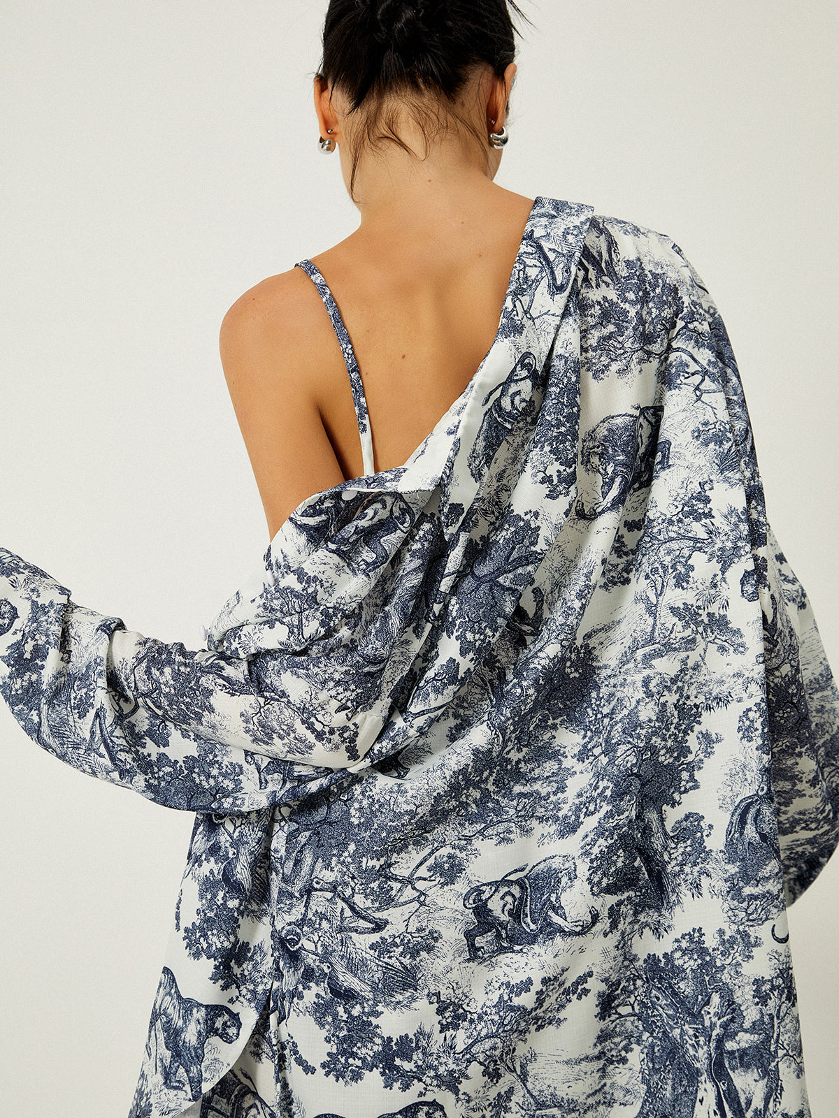 Blomsterprint Tre-delt Shorts Sæt