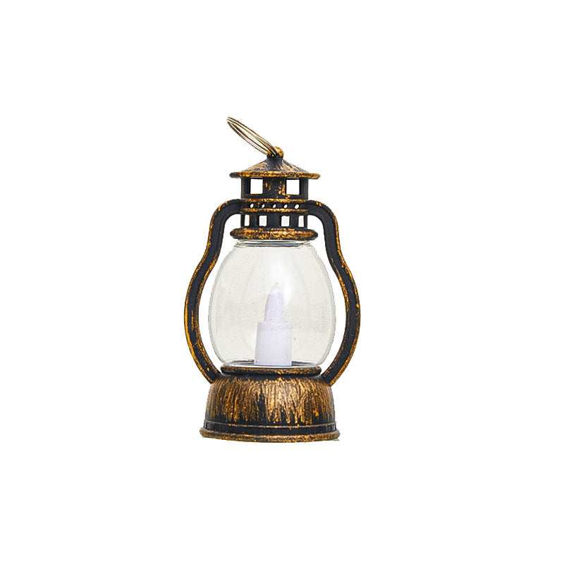GlowHaven – Vintage LED Bordlampe i Lanterne-stil med Kompakt Design
