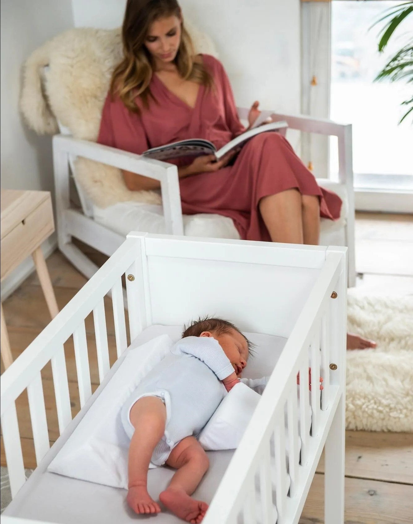 Baby Anti-Roll Pude – Komfortabel 45° Soveposition, nem at vaske