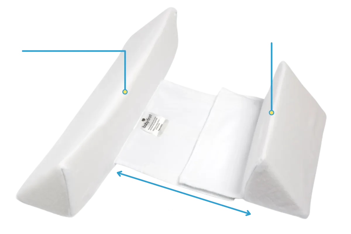 Baby Anti-Roll Pude – Komfortabel 45° Soveposition, nem at vaske