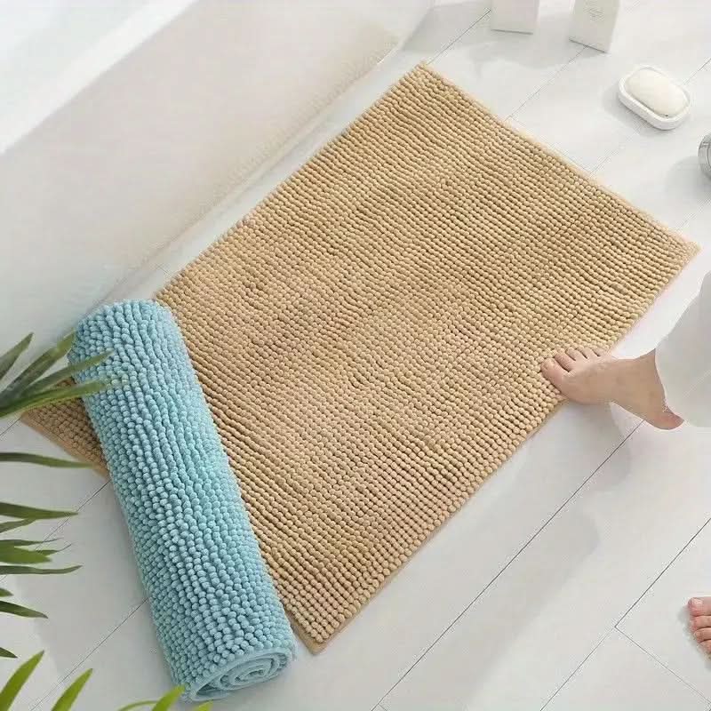Bademåtte med Skridsikker Bagside og Blød Chenille