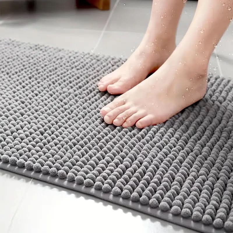 Bademåtte med Skridsikker Bagside og Blød Chenille
