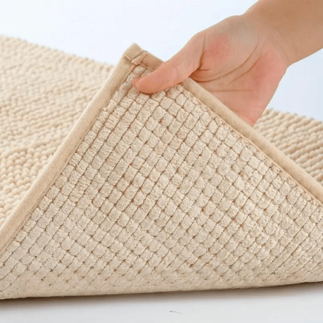 Bademåtte med Skridsikker Bagside og Blød Chenille