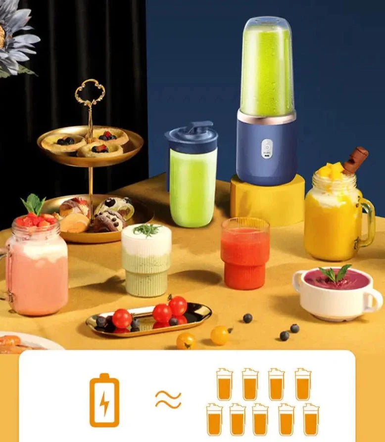 Bærbar 6 knive Juicer