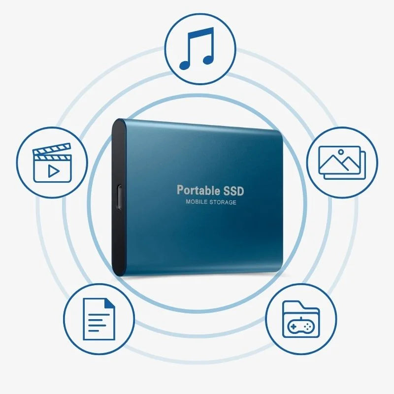 Bærbar Ekstern SSD Harddisk Med Høj Hastighed Kompakt Design