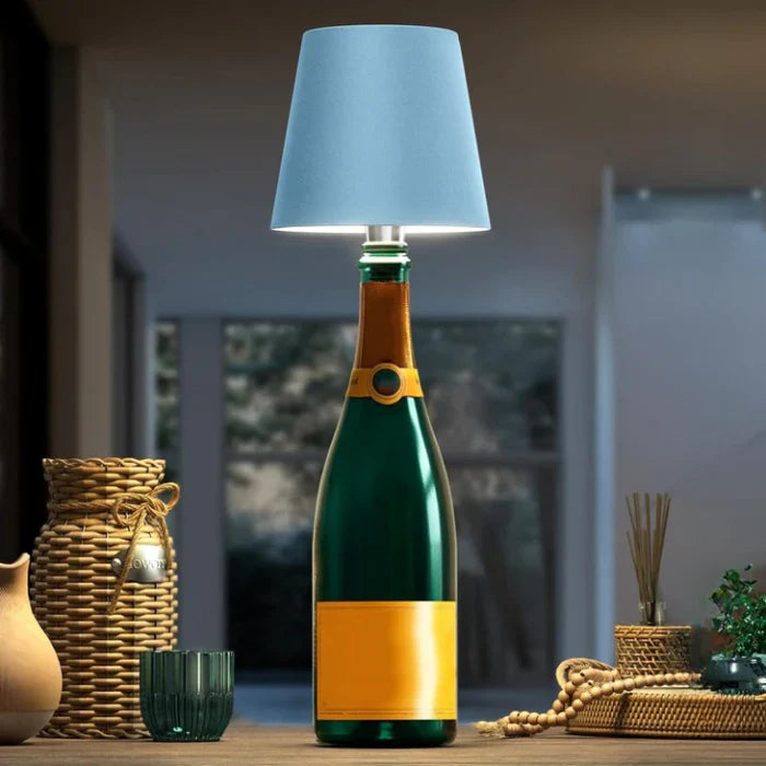Bærbar LED Flaskelampe Med Touch Kontrol